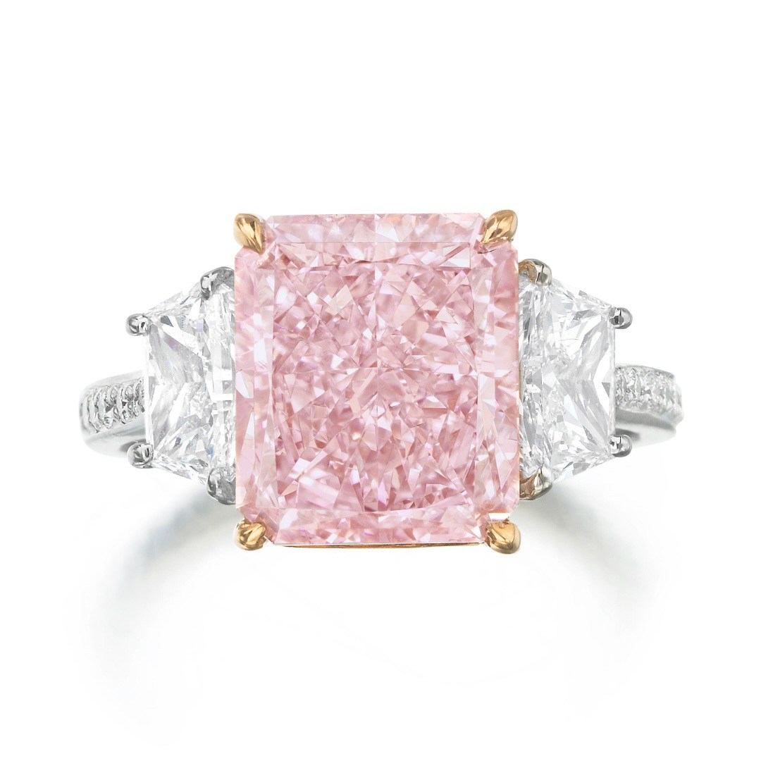 Fancy Pink Radiant Cut Diamond Achieved $1.2 Million at Bonhams New York Jewels Sale, bonhams.com