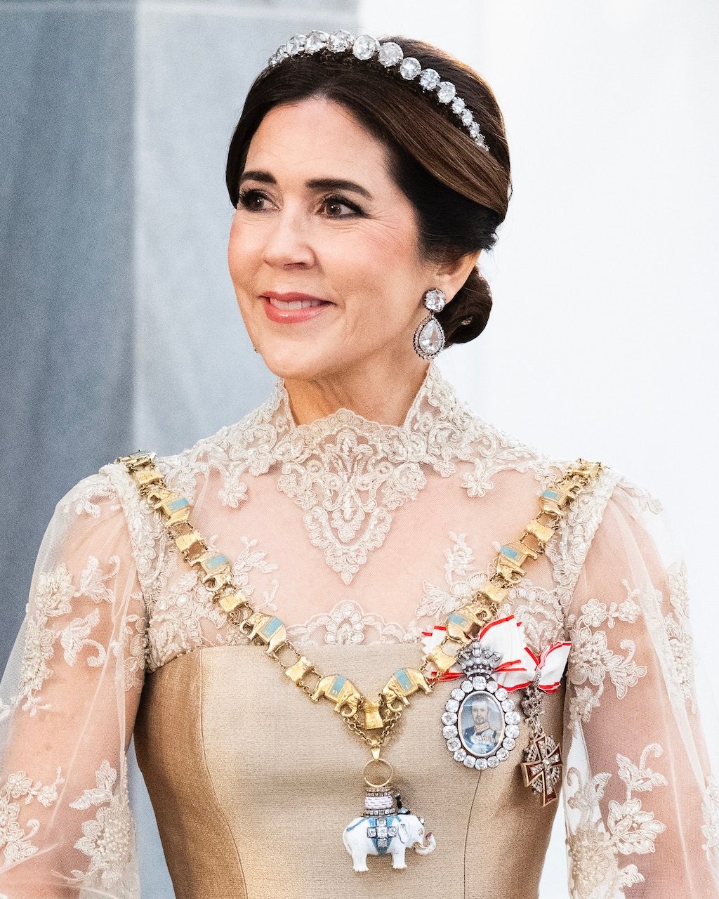 Queen Mary of Denmark attends the New Year's Court/the New Year's Day Parade hosted by King Frederik X of Denmark and Queen Mary of Denmark at Christian VII's Palace on January 1, 2026 in Copenhagen, Denmark. (Photo by Martin Sylvest Andersen/Getty Images)