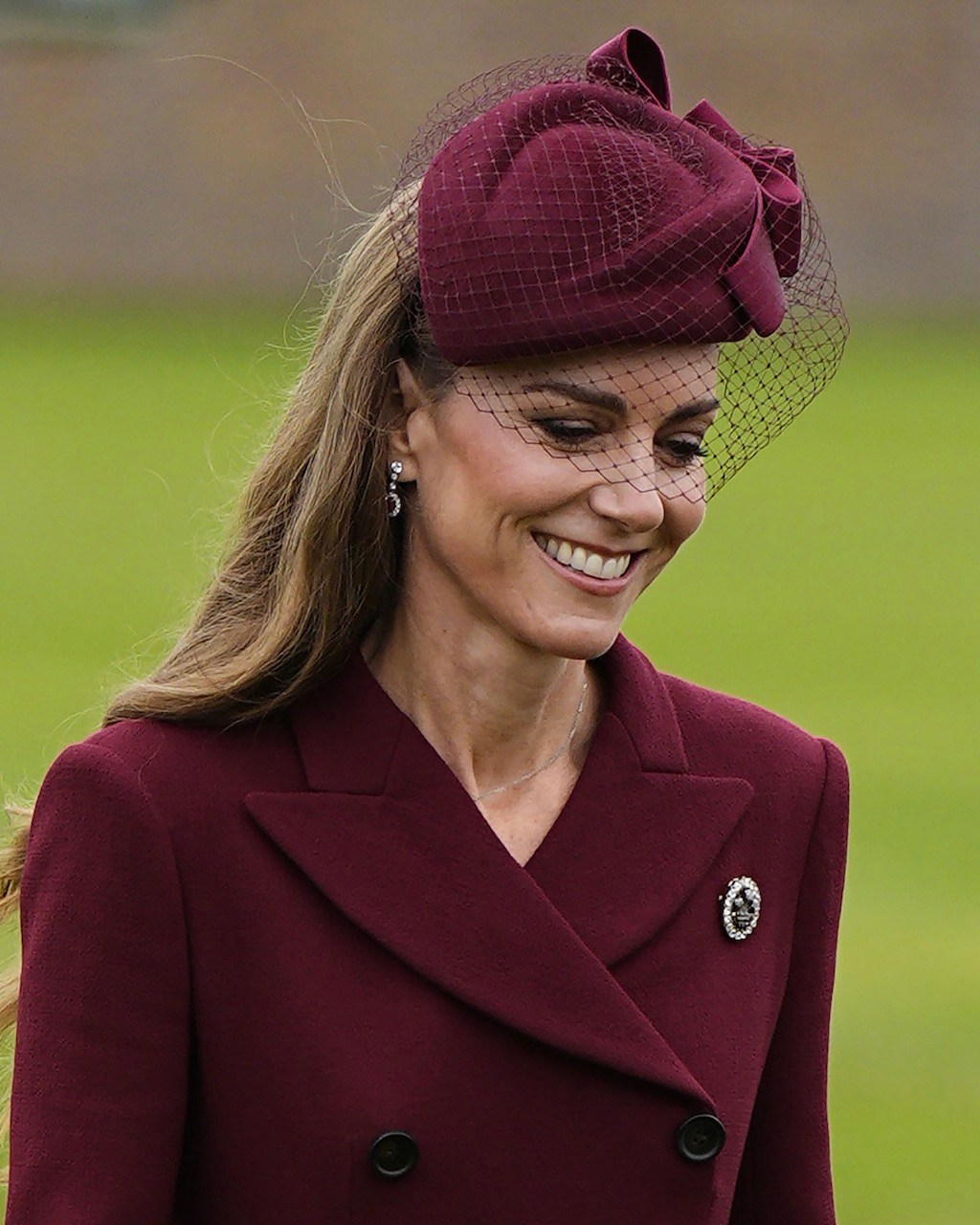 Catherine, Princess of Wales wears the Prince of Wales Feather Brooch to the US State Visit of President Donald Trump and the First Lady