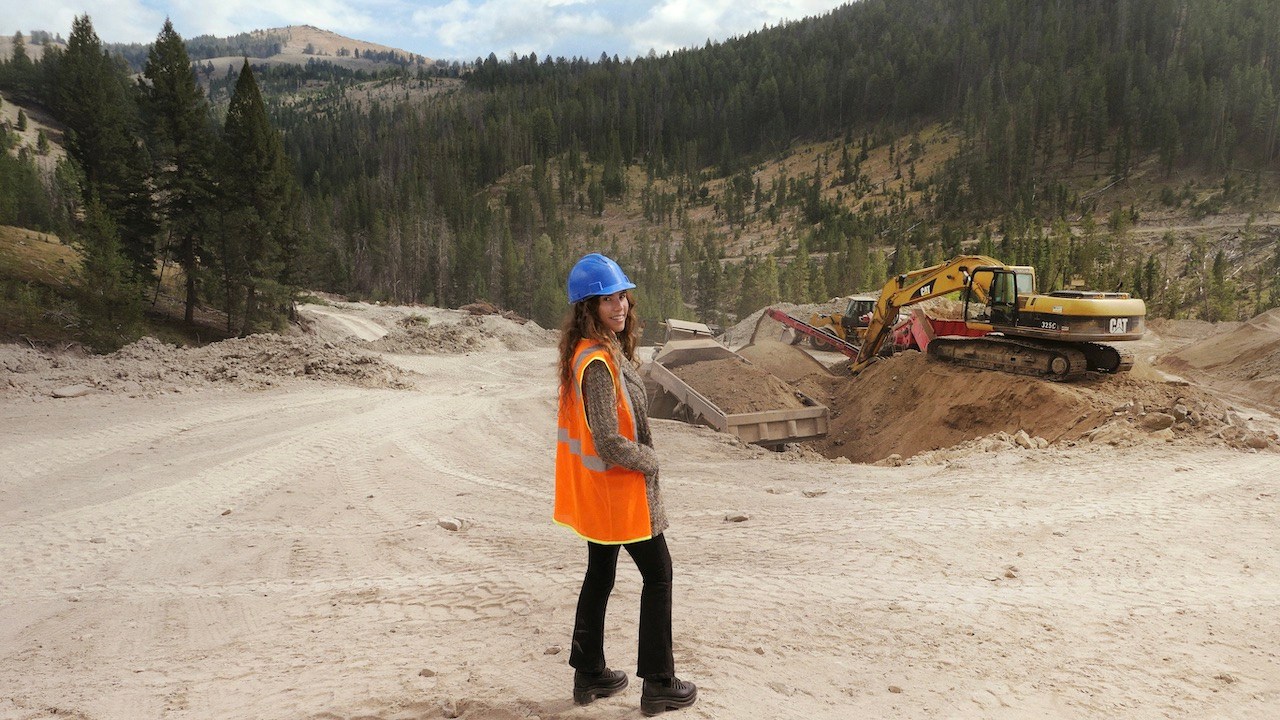 Jesse Marlo Lazowski at the Potentate Mine in Montana. (Courtesy of Marlo Laz)