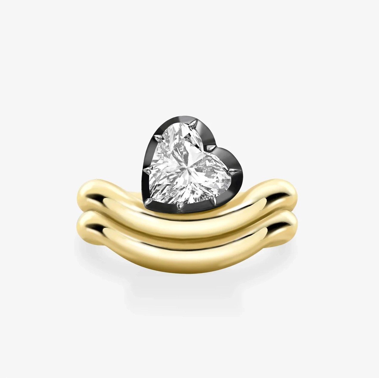 diamond heart cocktail ring