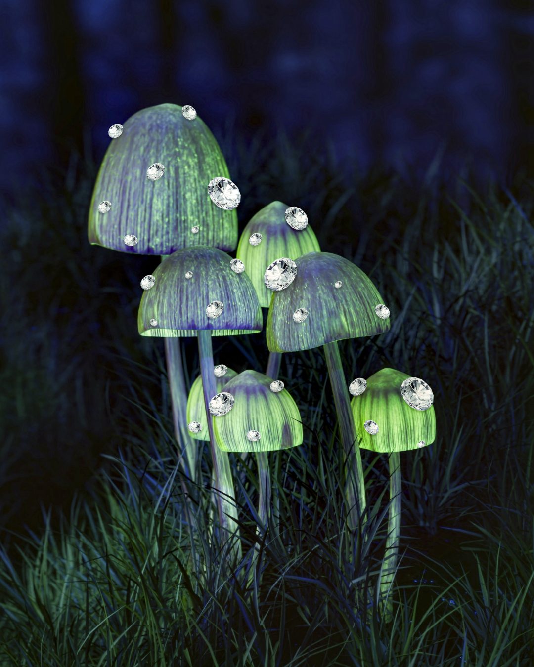 Hallmark of natural diamonds is their fluorescence