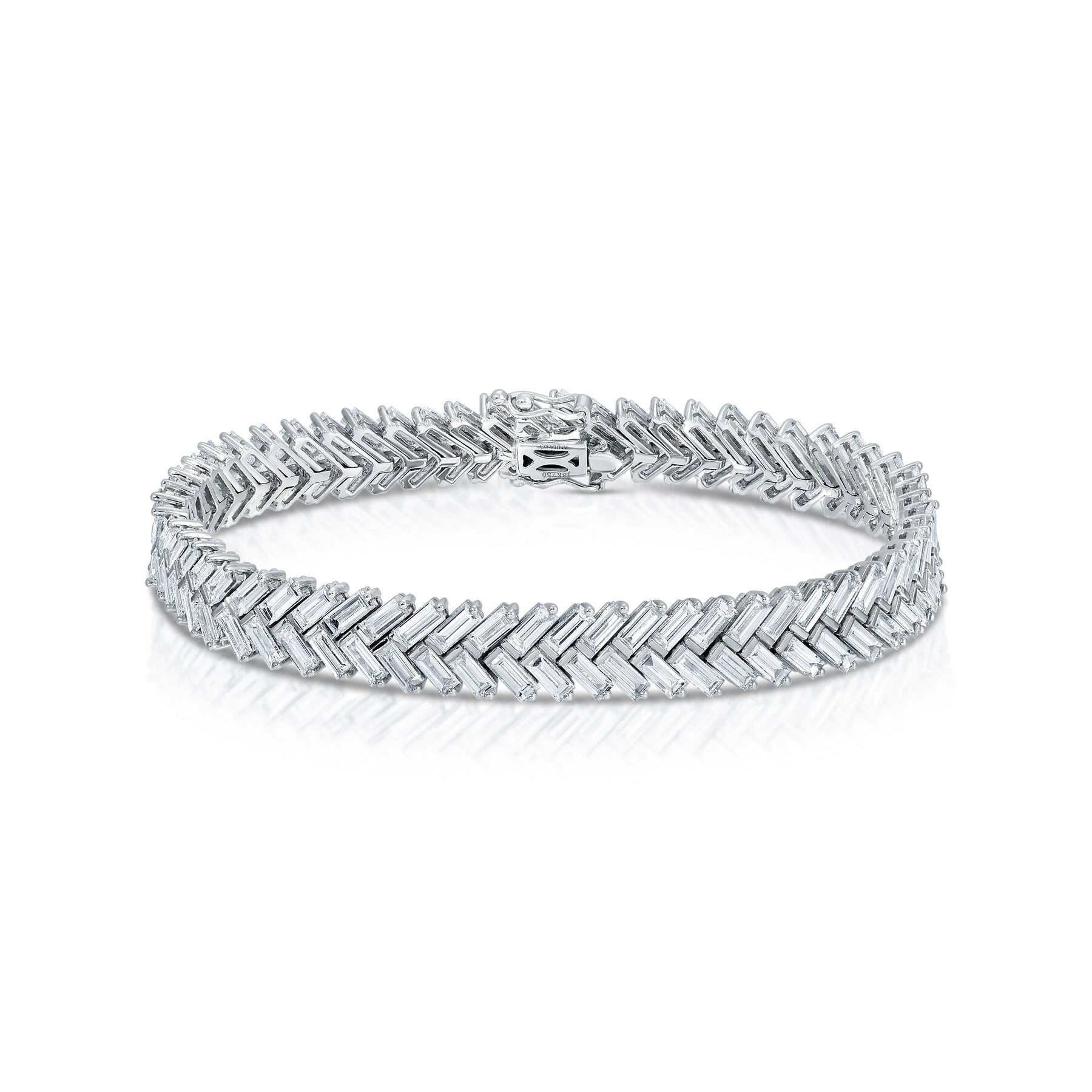 Anita Ko Zipper Baguette Diamond Tennis Bracelet