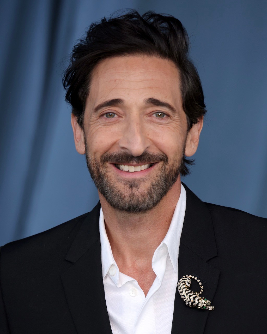 Adrien Brody in David Webb Diamonds 2025 Academy Museum Gala