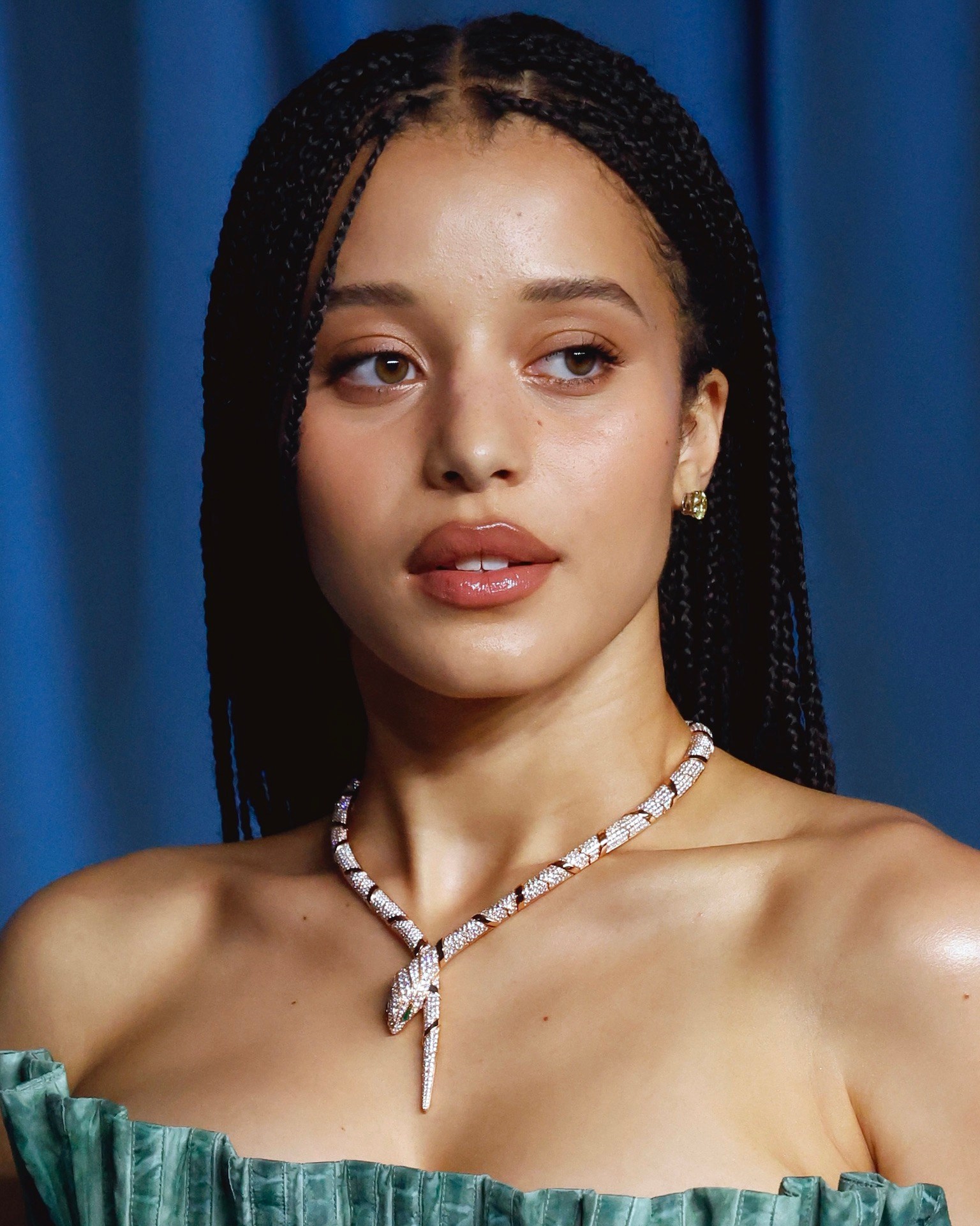 Chase Infiniti in Bulgari Serpenti High Jewelry 2025 Academy Museum Gala
