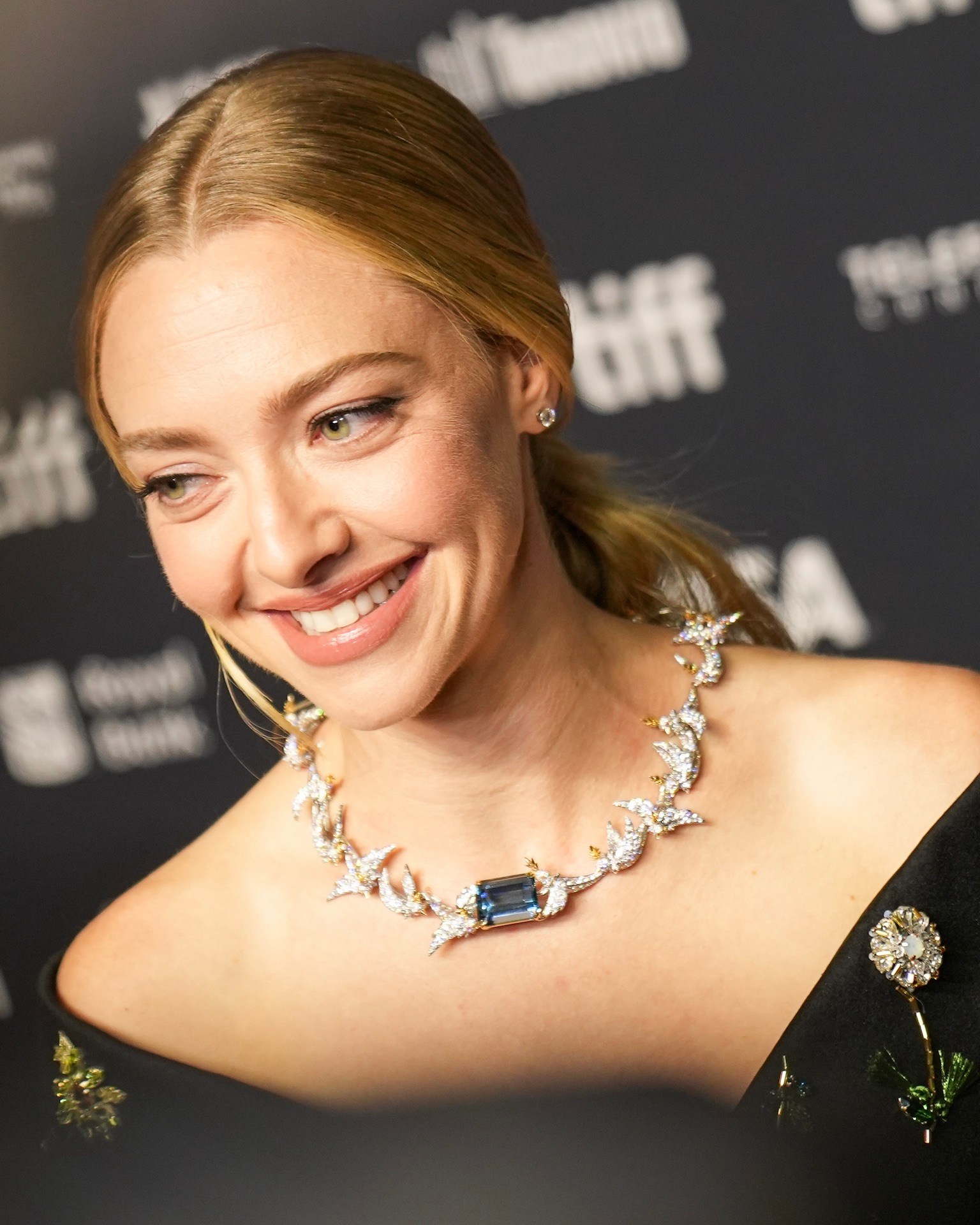 Amanda Seyfried attends the premiere of 'The Testament of Ann Lee' during the 2025 Toronto International Film Festival at TIFF Lightbox in Toronto, Ontario, Canada on September 9, 2025.