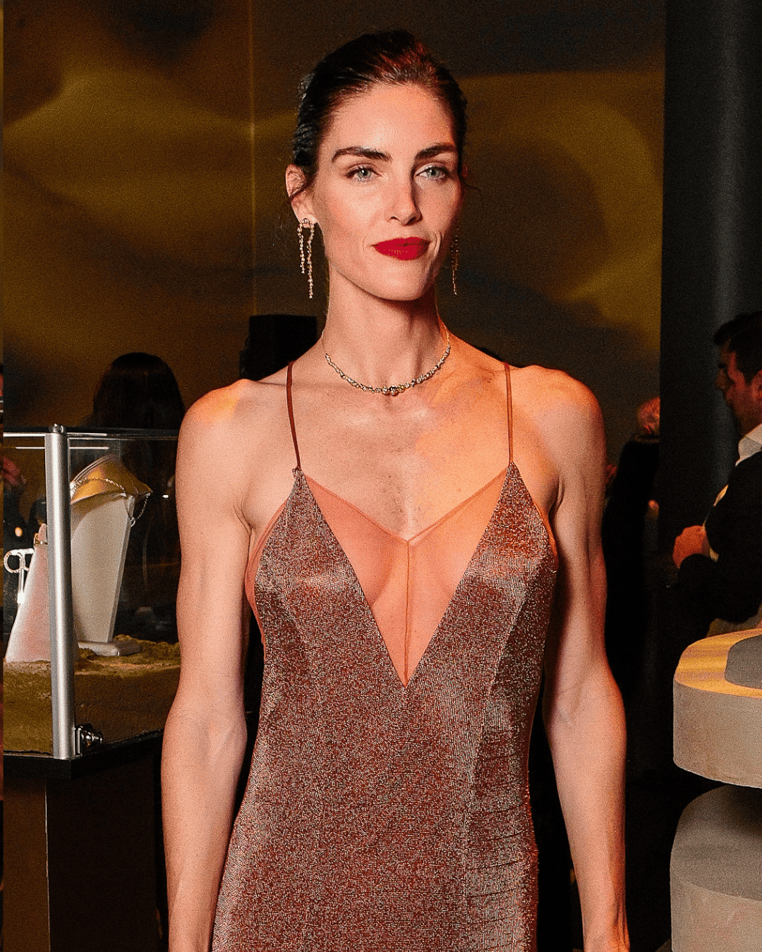 Hilary Rhoda at the De Beers Desert Diamonds Launch Party