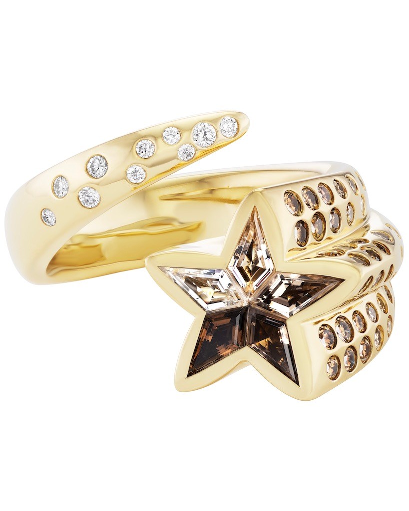 Emily P. Wheeler Shooting Star Ring champagne diamond ring