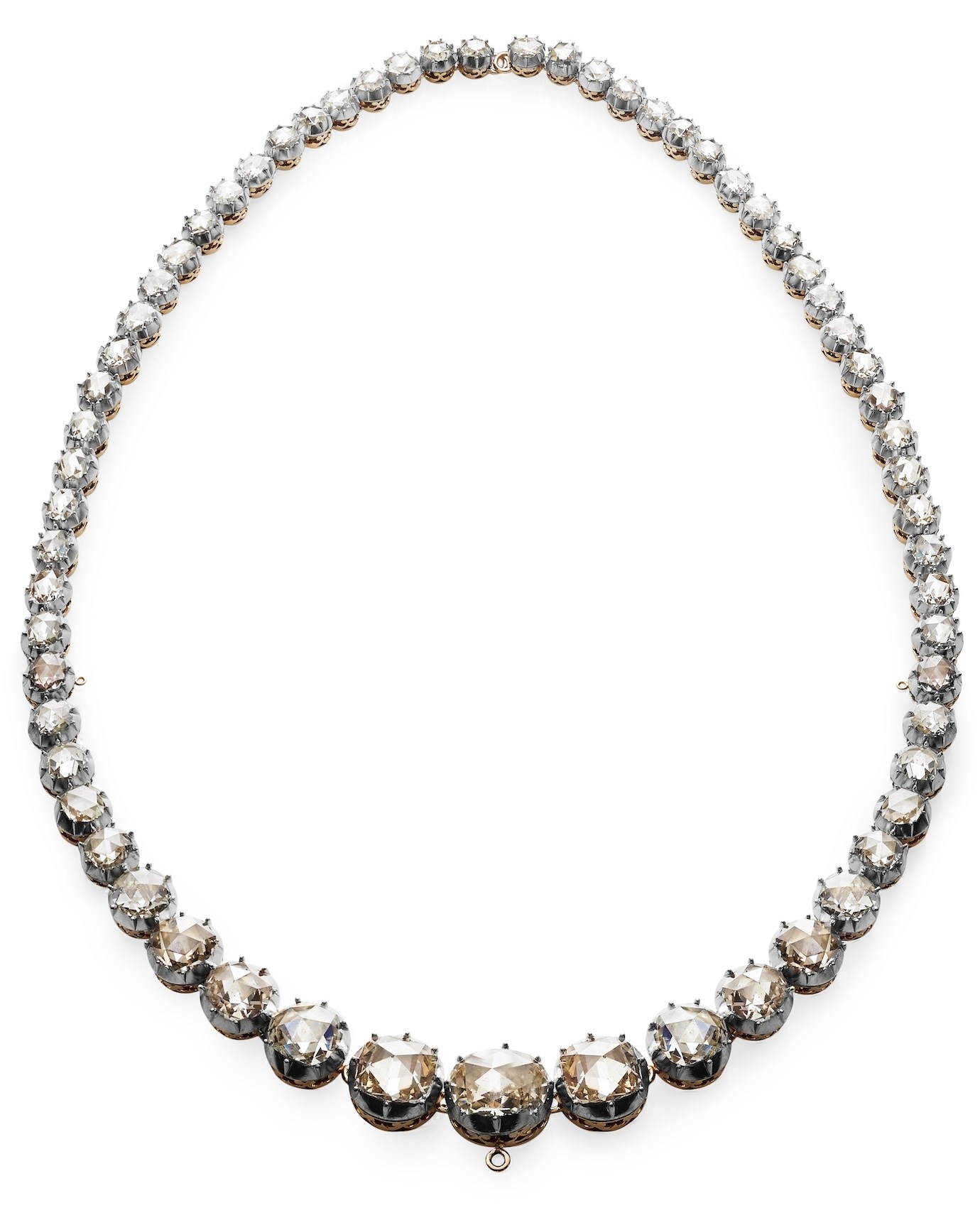 Royal Danish Crown Jewels Collection Rose Cut Diamond necklace.