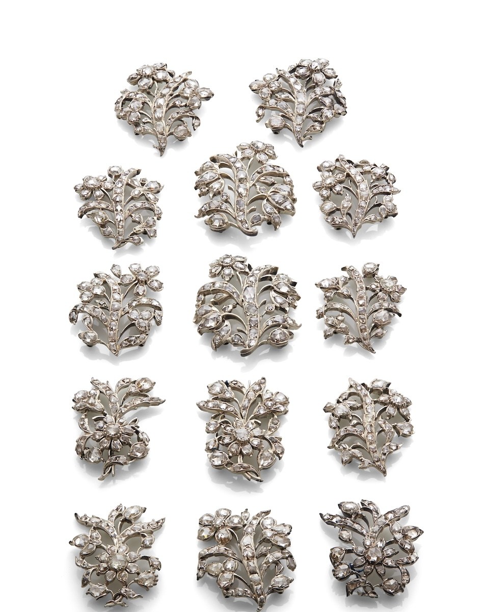 Royal Danish Crown Jewels Collection Diamond pins.