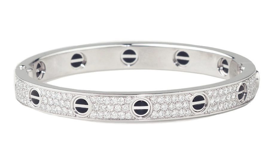Cartier LOVE Bracelet Pave and Ceramic