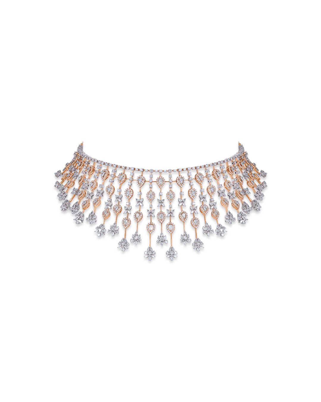 Natural Diamond Big Necklace