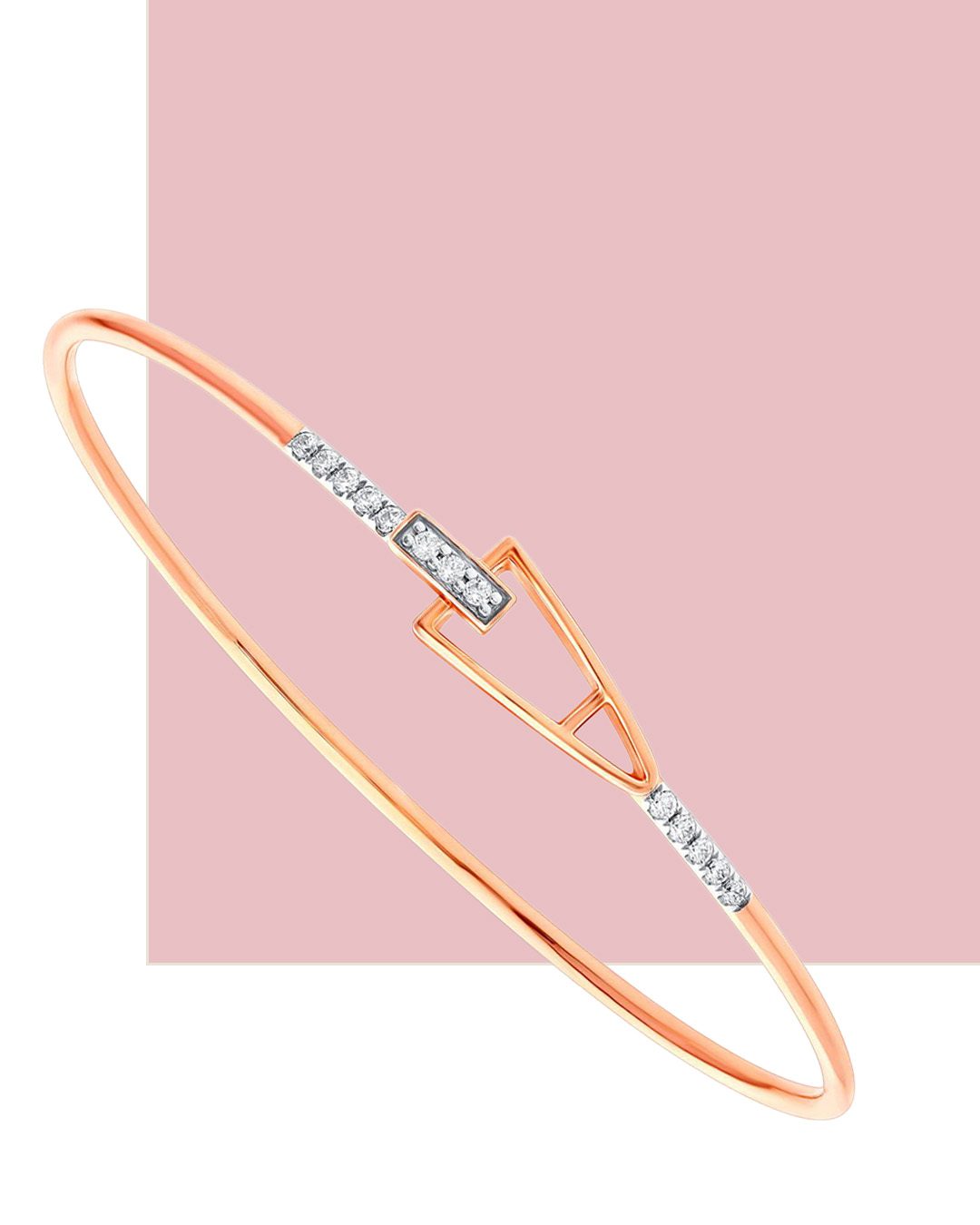 Minimal diamond bracelet for her