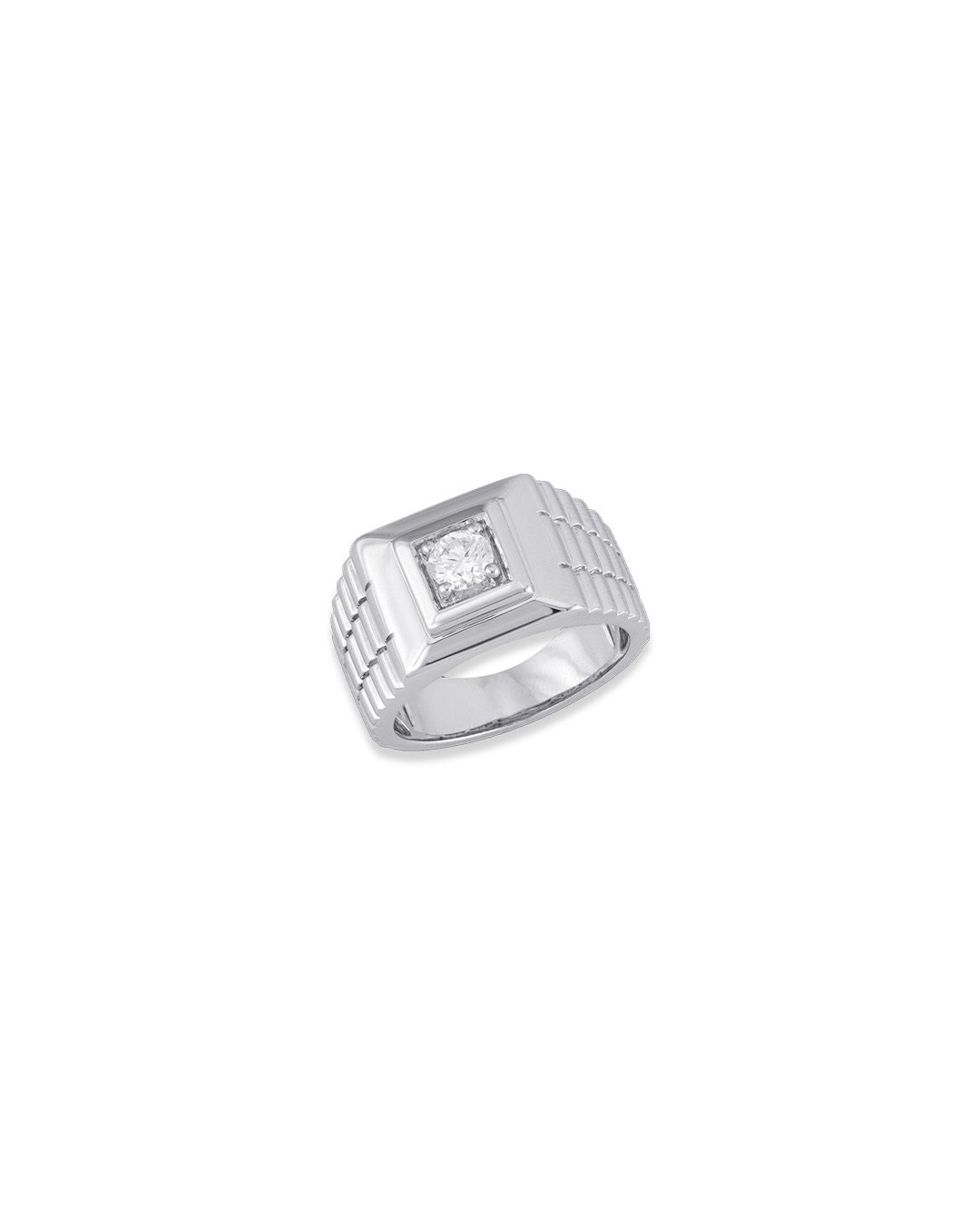 Natural Diamond Square Ring