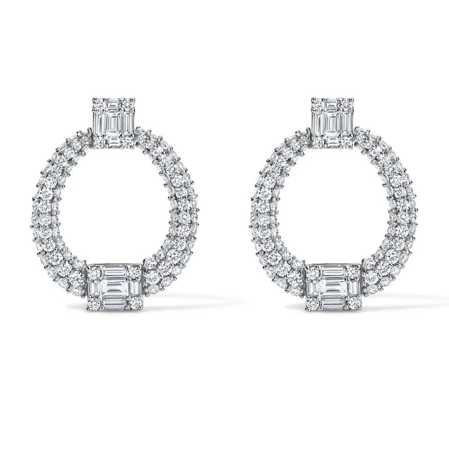 diamond statement earrings
