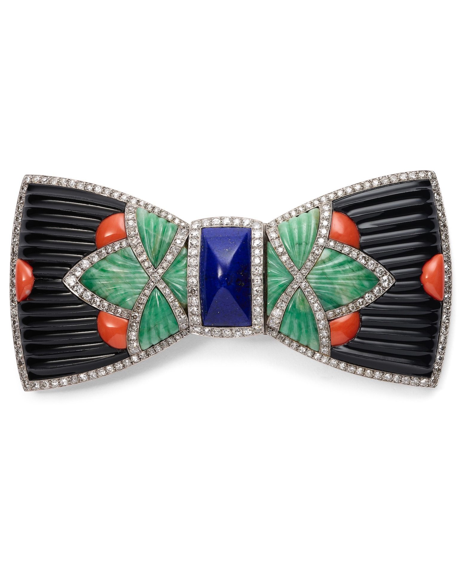 Boucheron Bow Tie Brooch, 1925, created for the Arts Décoratifs exposition universelle in Paris (Courtesy of Neil Lane) Art Deco