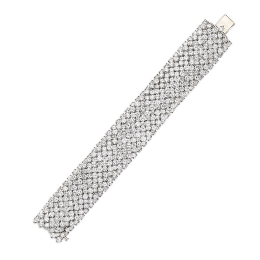 Van Cleef & Arpels Diamond Bracelet on sale at Christie's Magnificent Jewels Auction