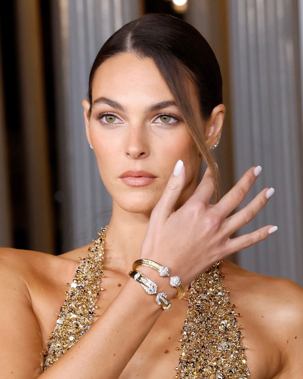 Vittoria Ceretti Wore David Webb Jewelry to the LACMA Art+Film Gala