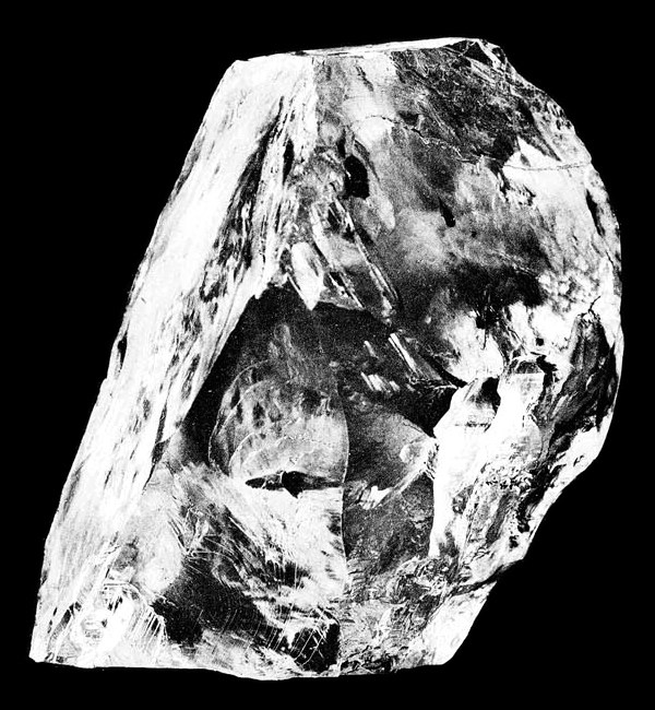 The rough Cullinan Diamond. (The Cullinan (1908)/ Wikimedia Commons/ Public Domain)