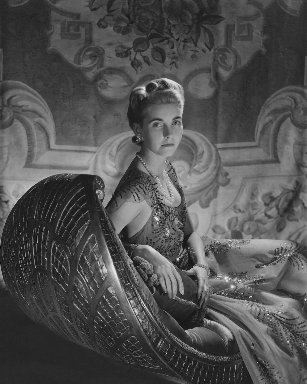 Countess Haugwitz-Reventlow, also known as Barbara Hutton Photographed by Horst P. Horst for Vogue 1939. (Condé Nast via Getty Images)