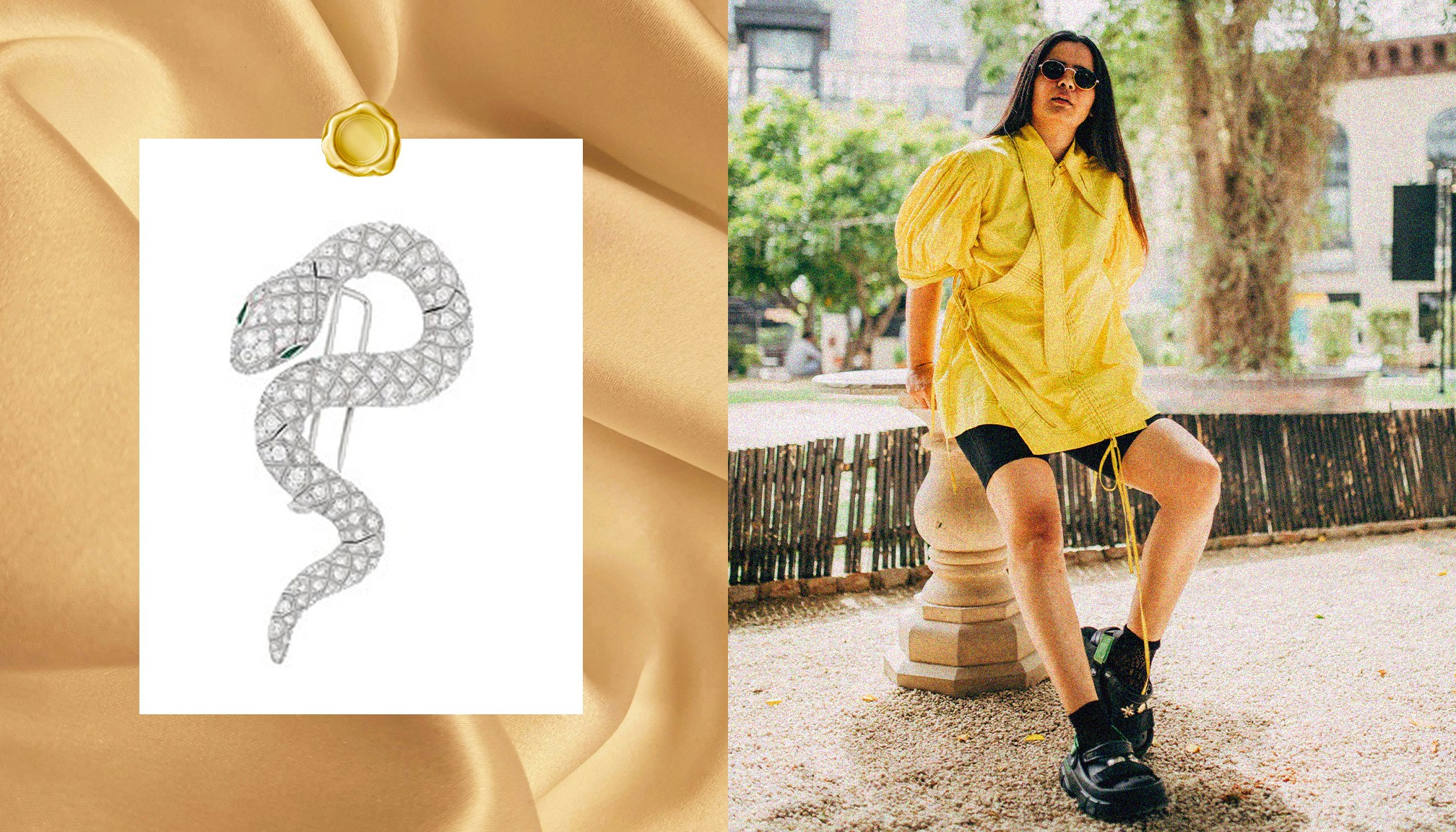 Priyanka Yadav’s Gen style Diamond brooch
