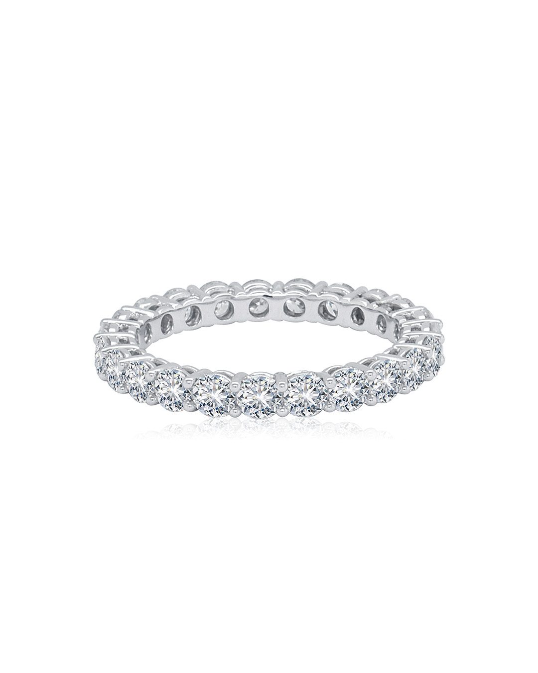 Eternity-style diamond band ring