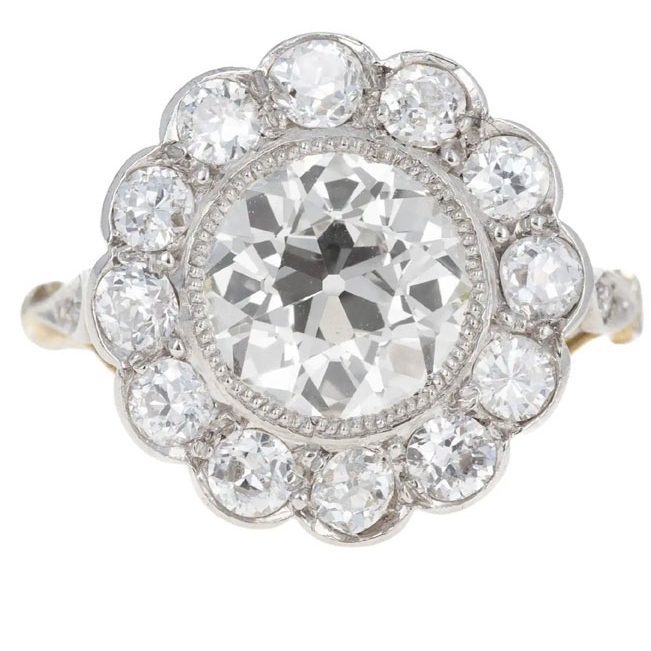 Diamond engagement ring trends: edwardian engagement ring