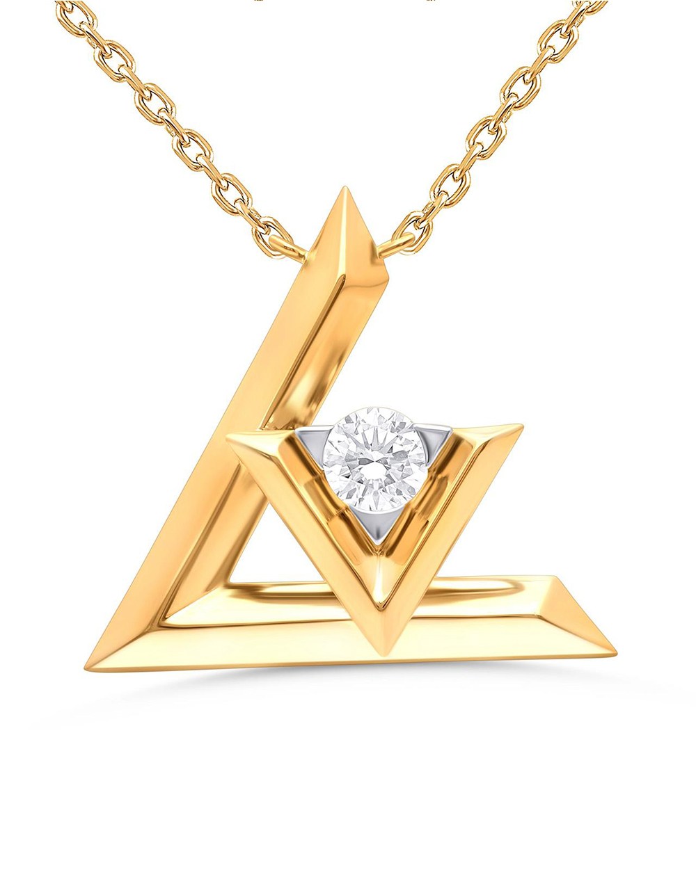 Gold & diamond pendant