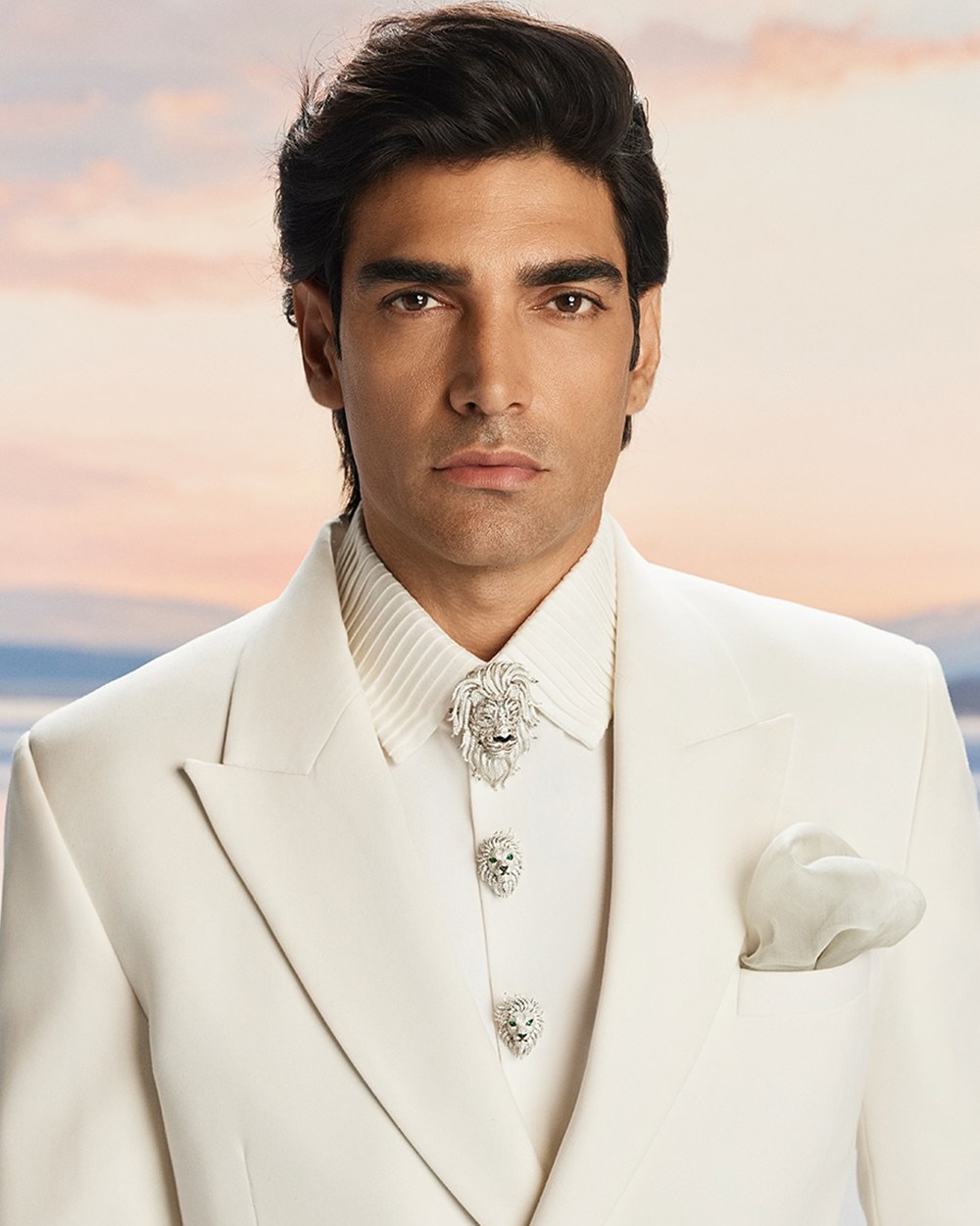 Manish Malhotra in Diamond Collar Pin