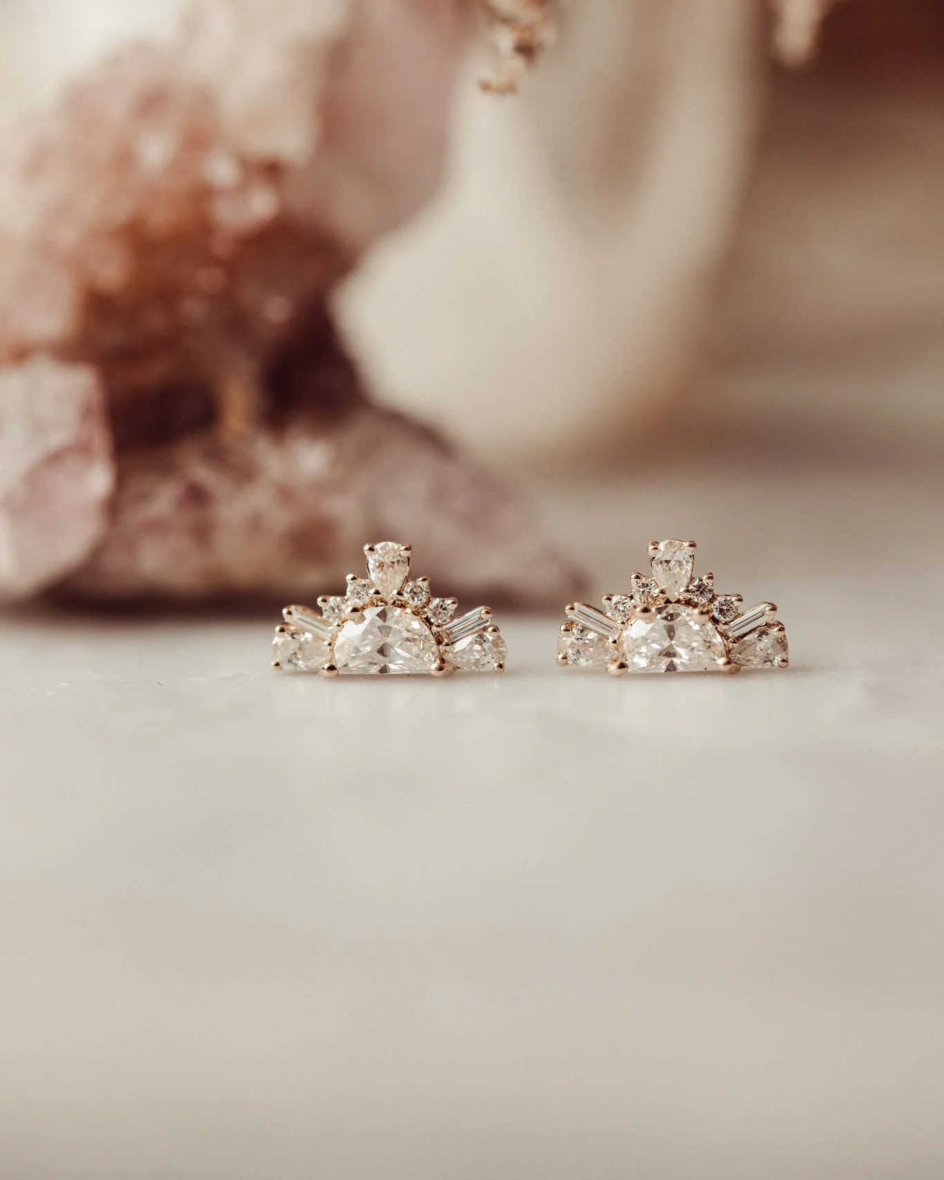 Harlem Half Moon Diamond Earrings by Sarah O. Jewelry, as seen in Season 4 of Emily in Paris. (Courtesy of Sarah O. Jewelry)