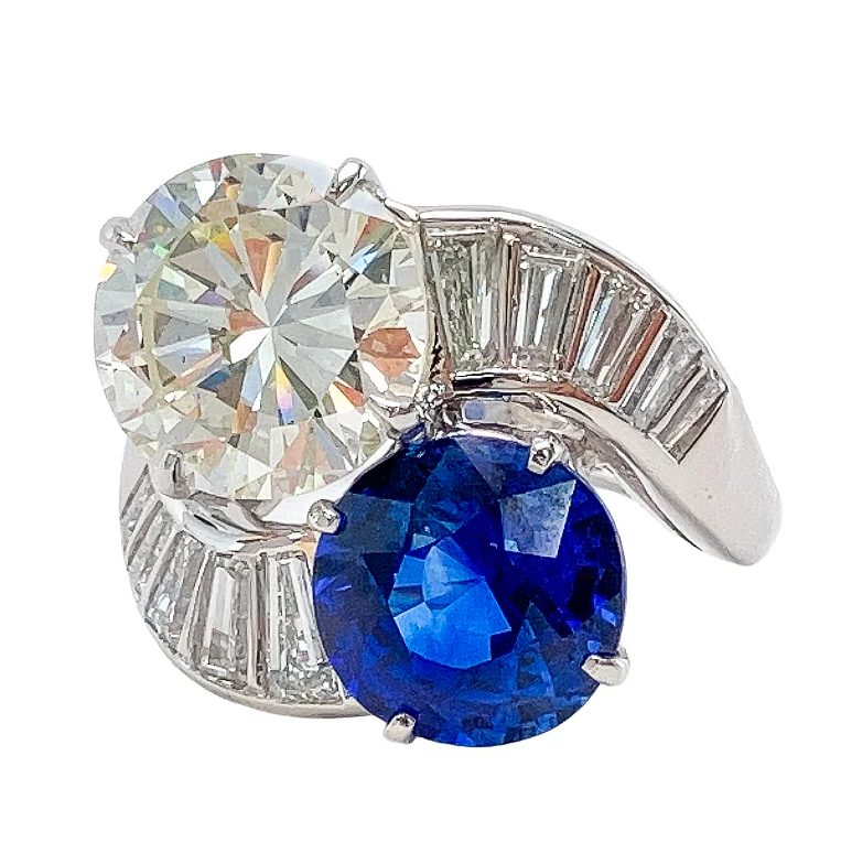 diamond bypass ring