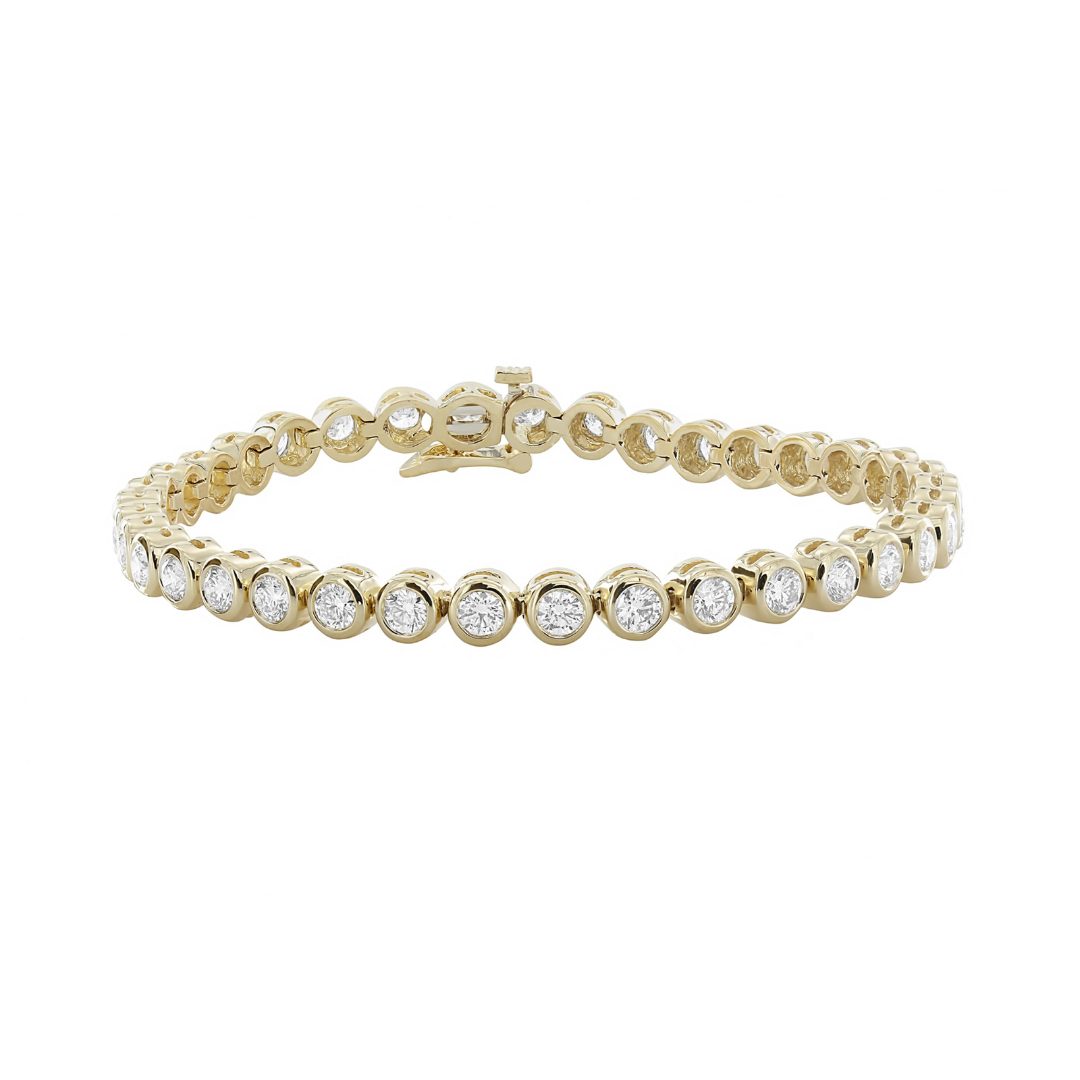 London Jewelers yellow gold tennis bracelet