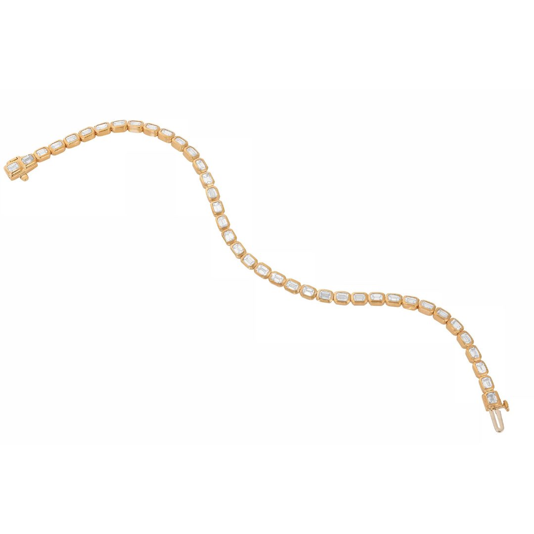 London Jewelers yellow gold tennis bracelet