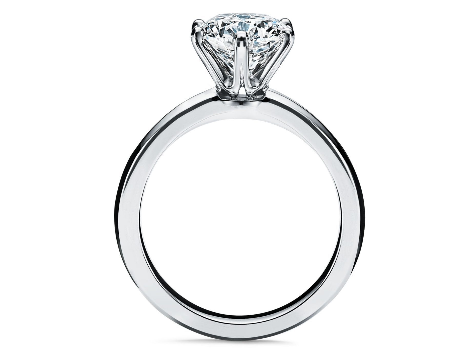 The Tiffany® Setting Engagement Ring in Platinum solitaire ring setting Engagement Ring Metals Diamond Prong Setting