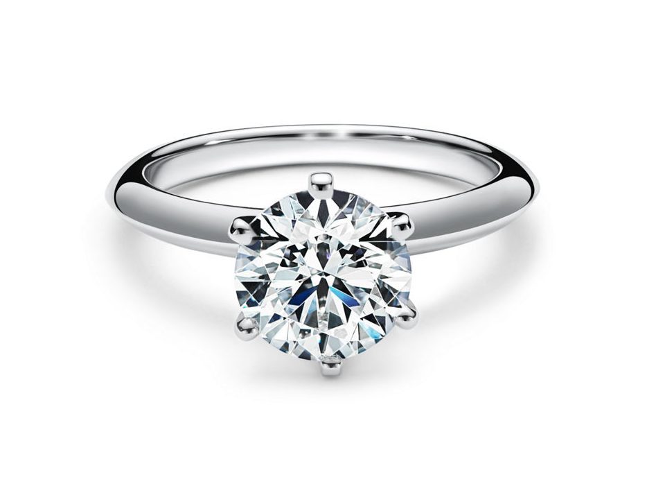 The Tiffany® Setting Engagement Ring in Platinum solitaire ring setting Engagement Ring Metals Diamond Prong Setting