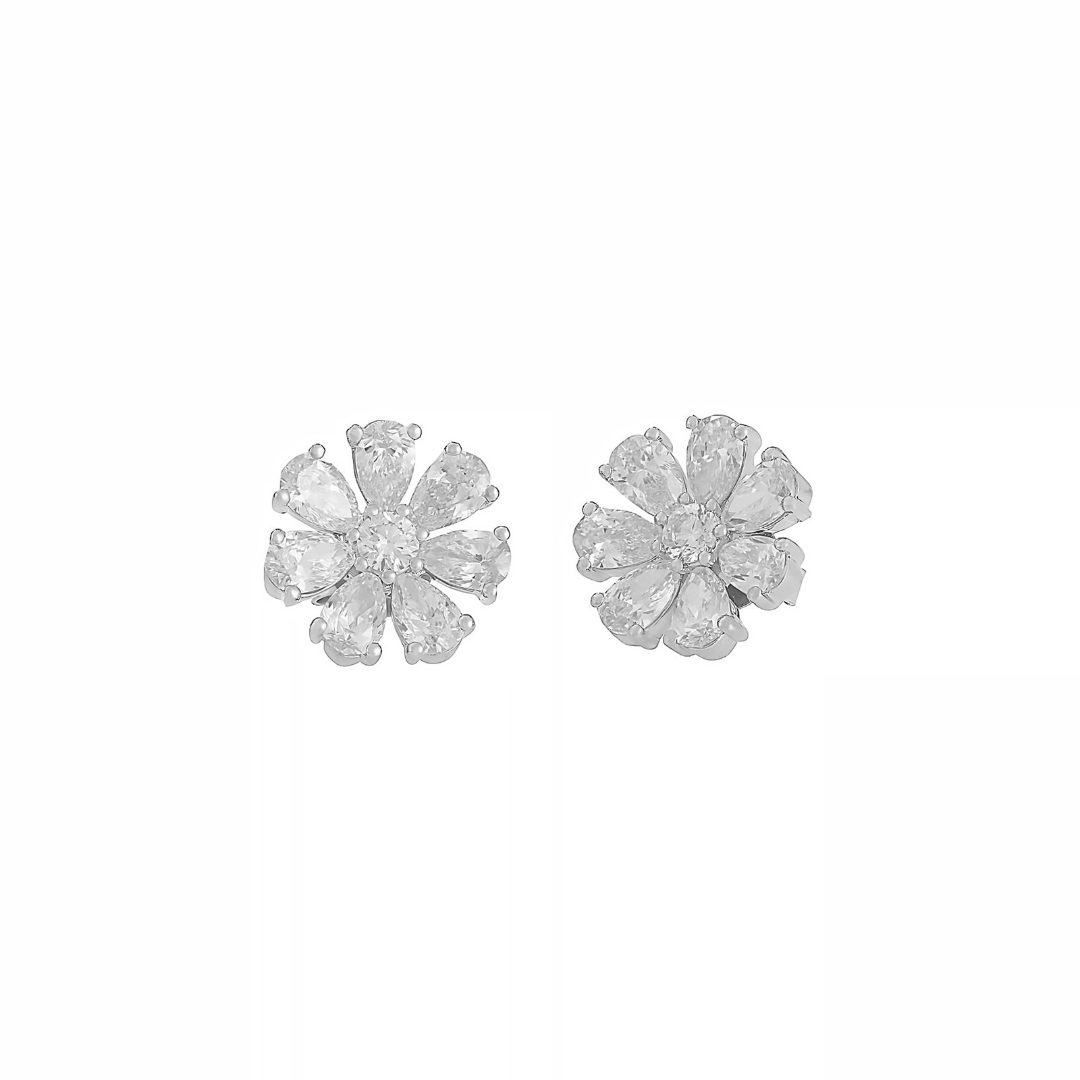 London Jewelers diamond flower studs