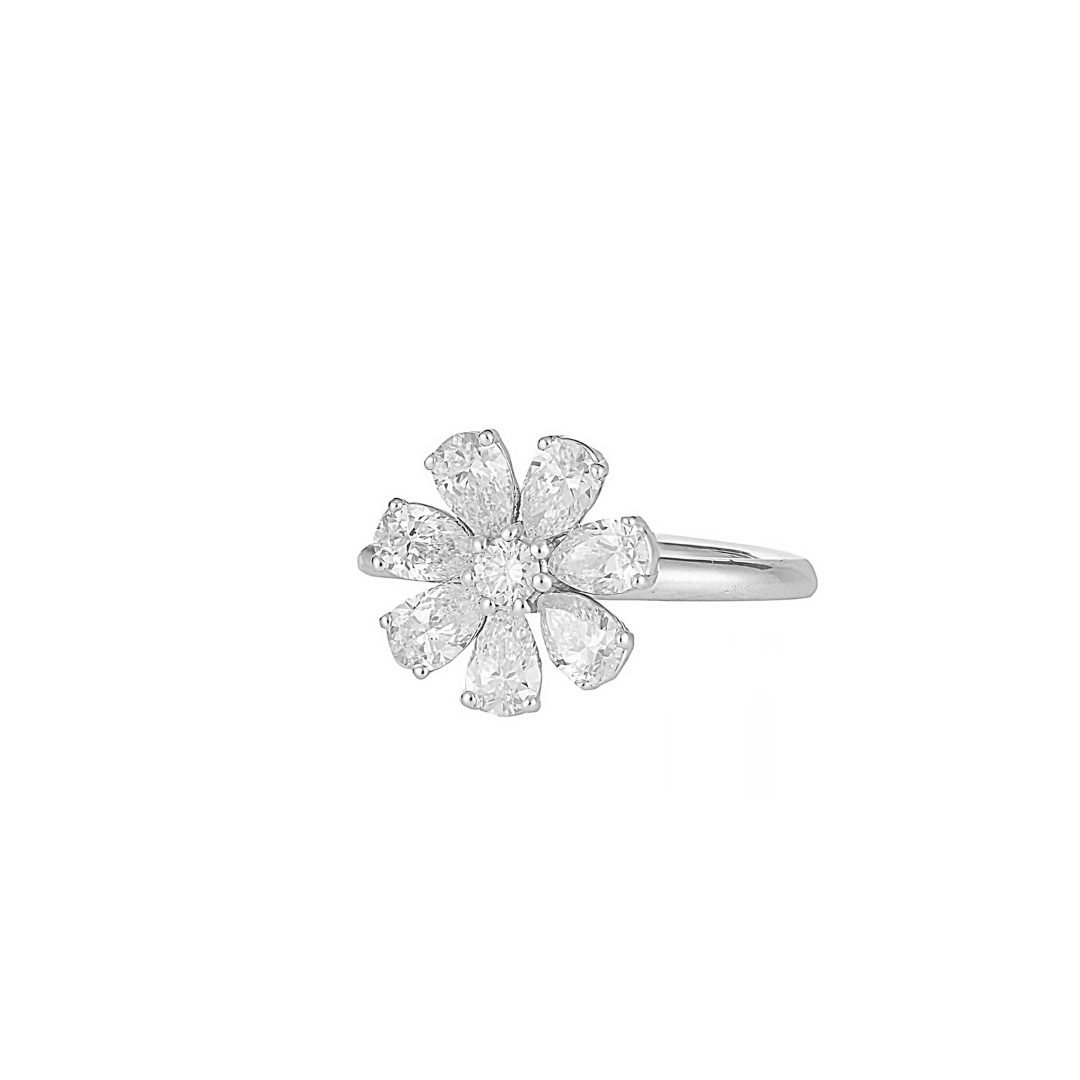 London Jewelers diamond flower ring
