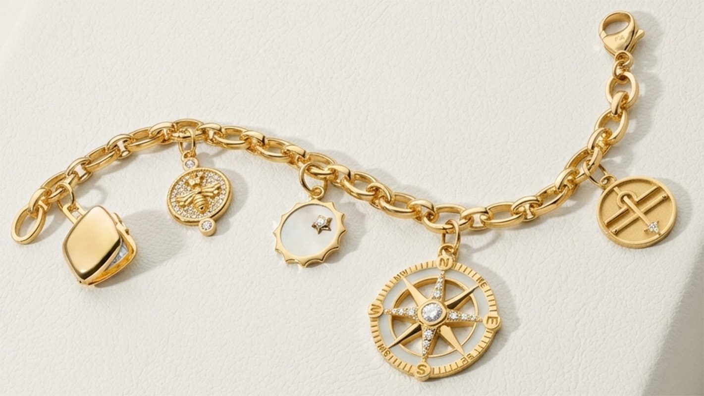 diamond charm bracelets