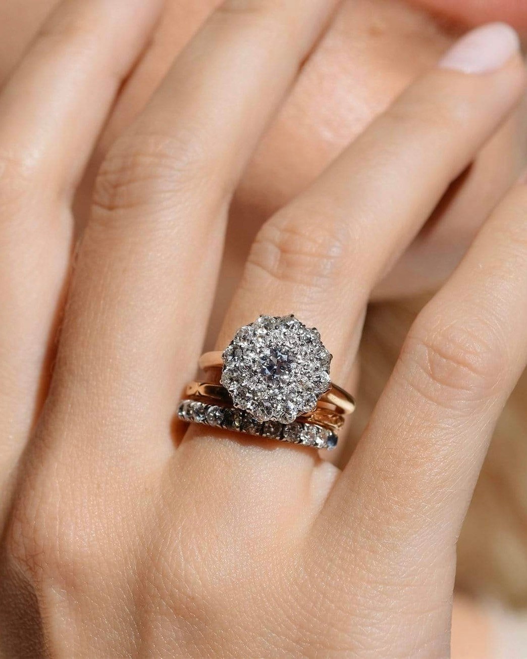 Edwardian Engagement Rings cluster ring