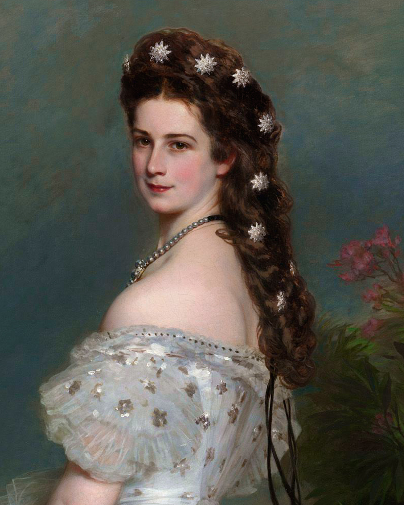 Portrait of Elisabeth of Austria by Franz Xaver Winterhalter, circa 1865. (Wikimedia Commons)
