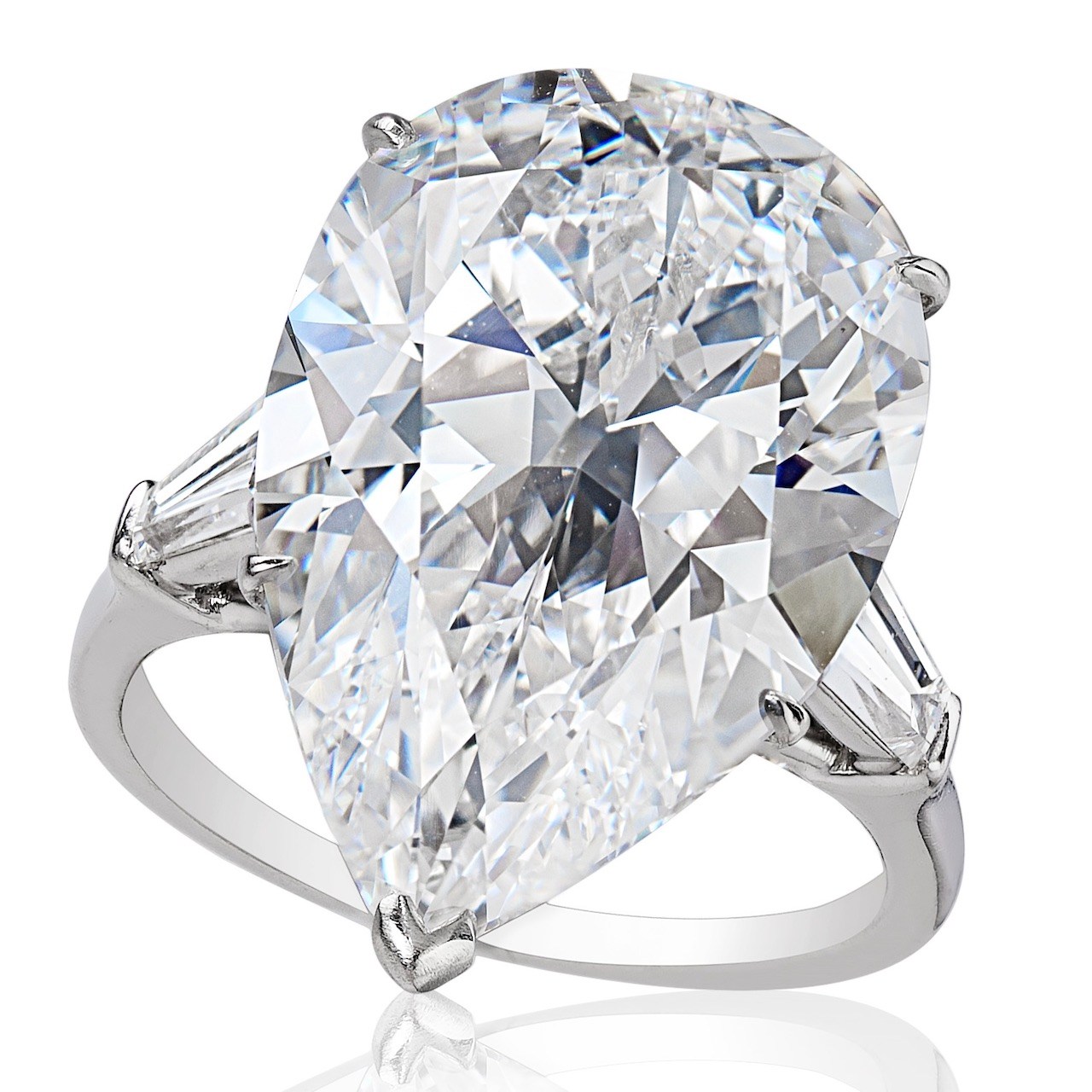 Harry Winston 14.81-Carat Pear Shape Diamond Ring (Courtesy of Circa)