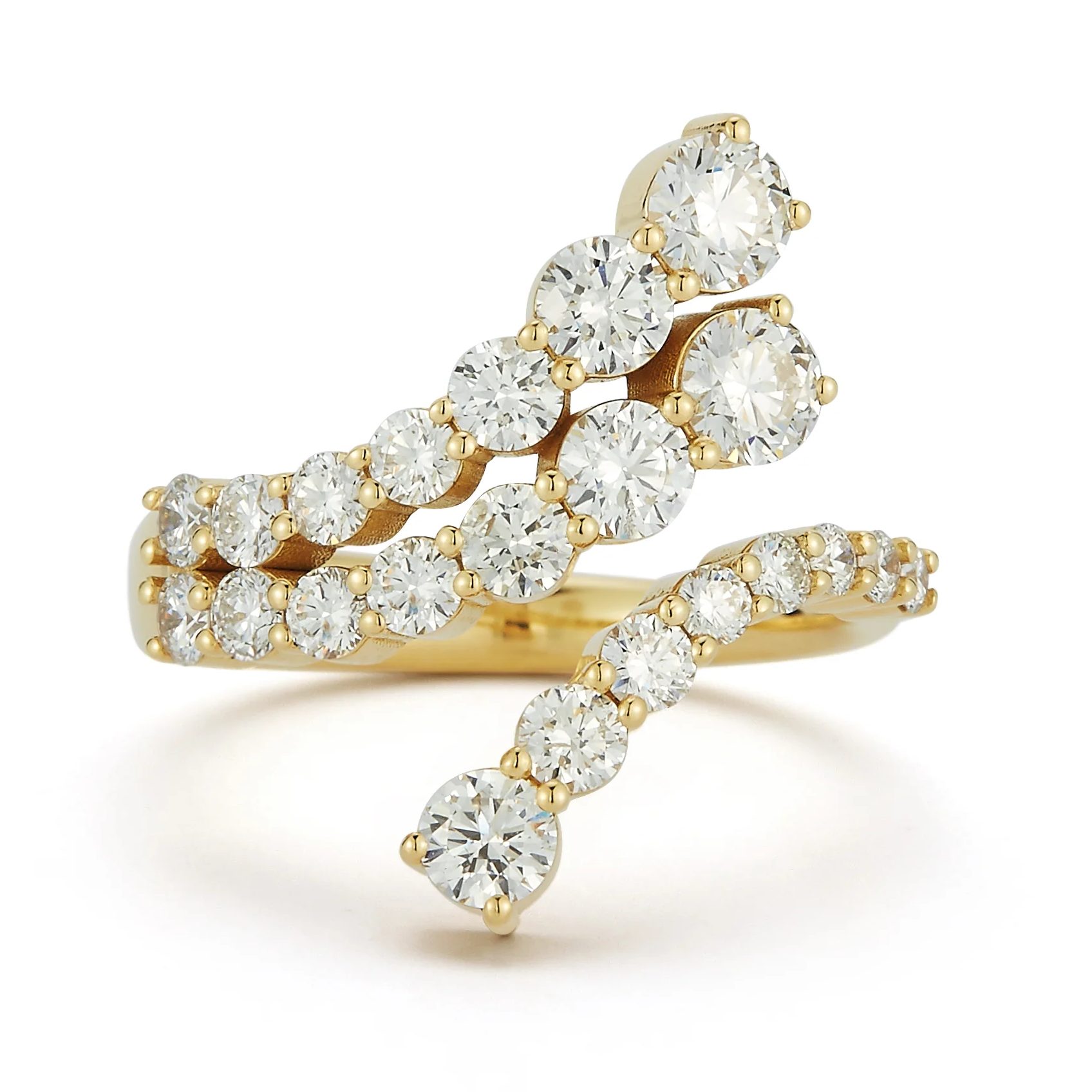diamond bypass ring