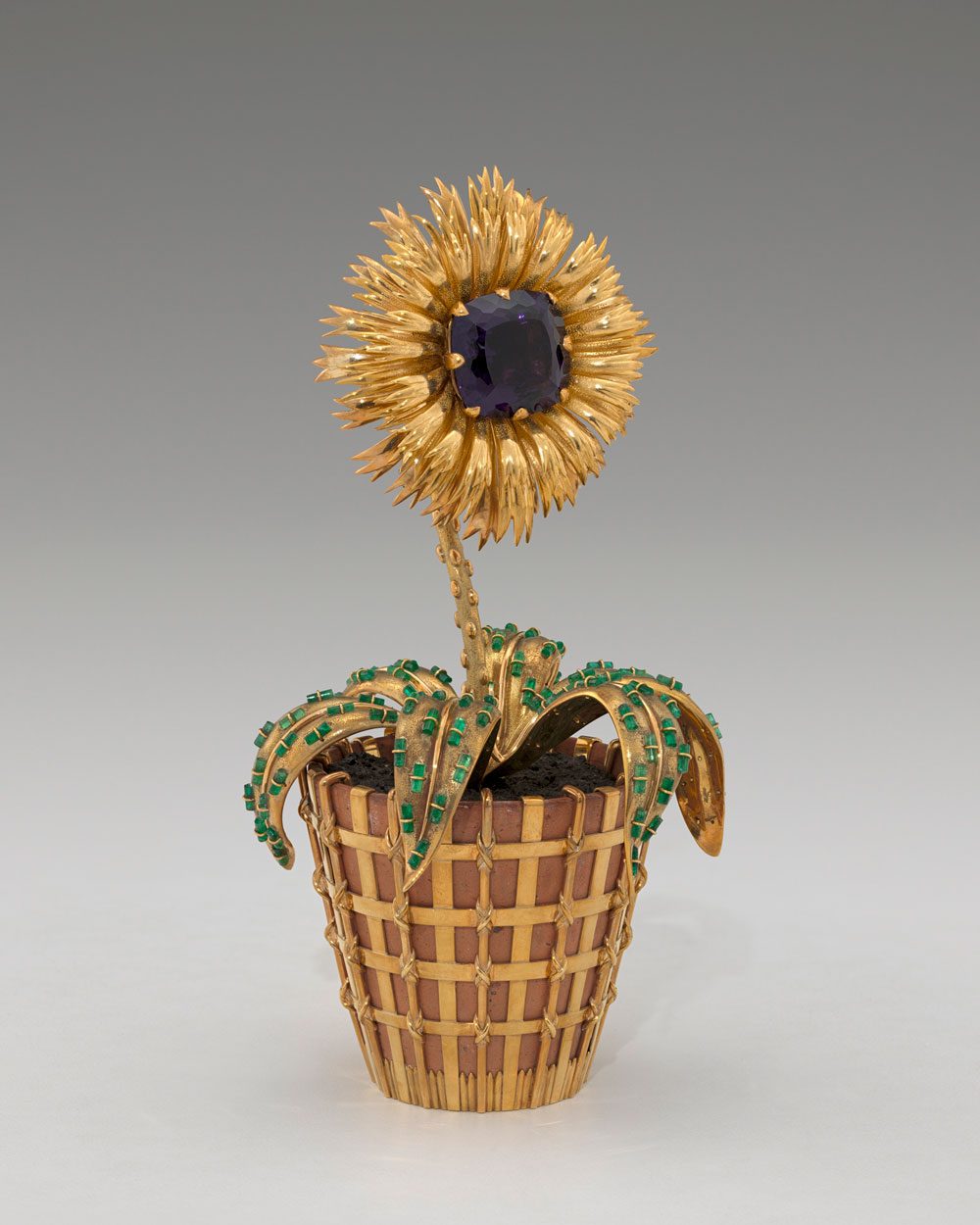 Bunny Mellon jewelry: Jean Schlumberger (French, 1907–1987) Flower Pot