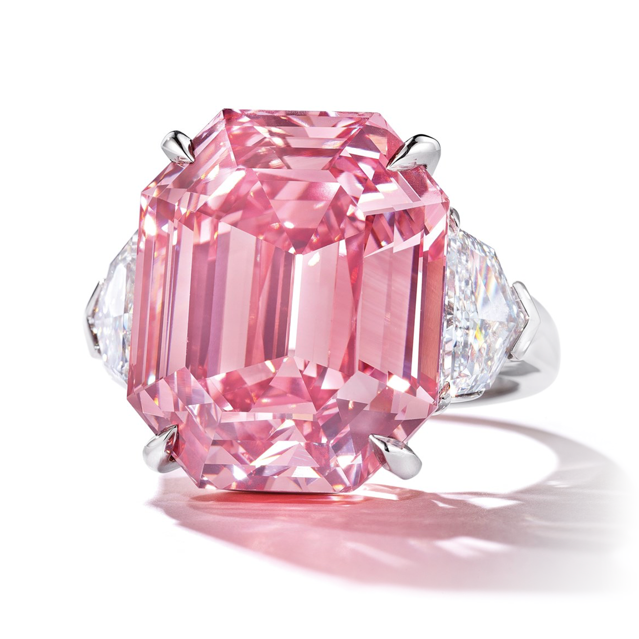 The Winston Pink Legacy Diamond. (Courtesy of Christie’s)