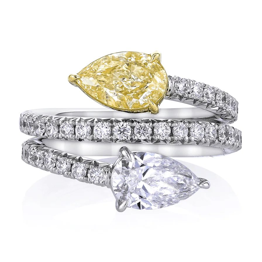 diamond bypass ring