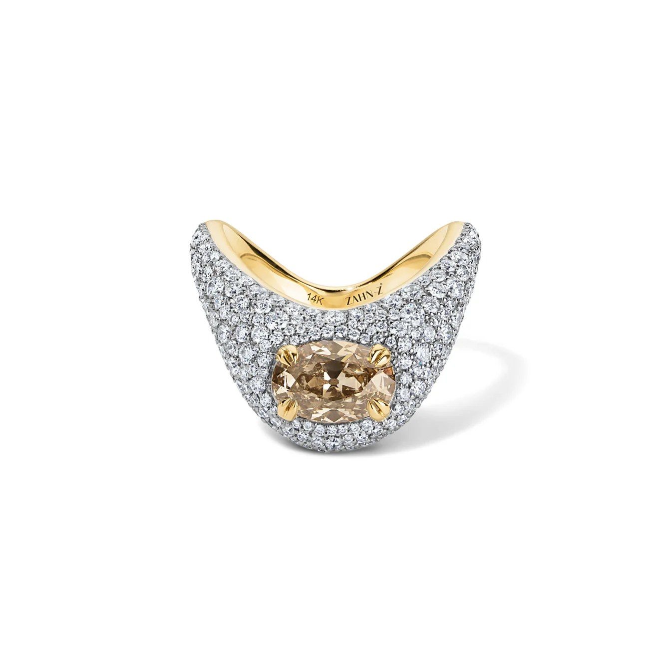 engagement ring trends brown diamond