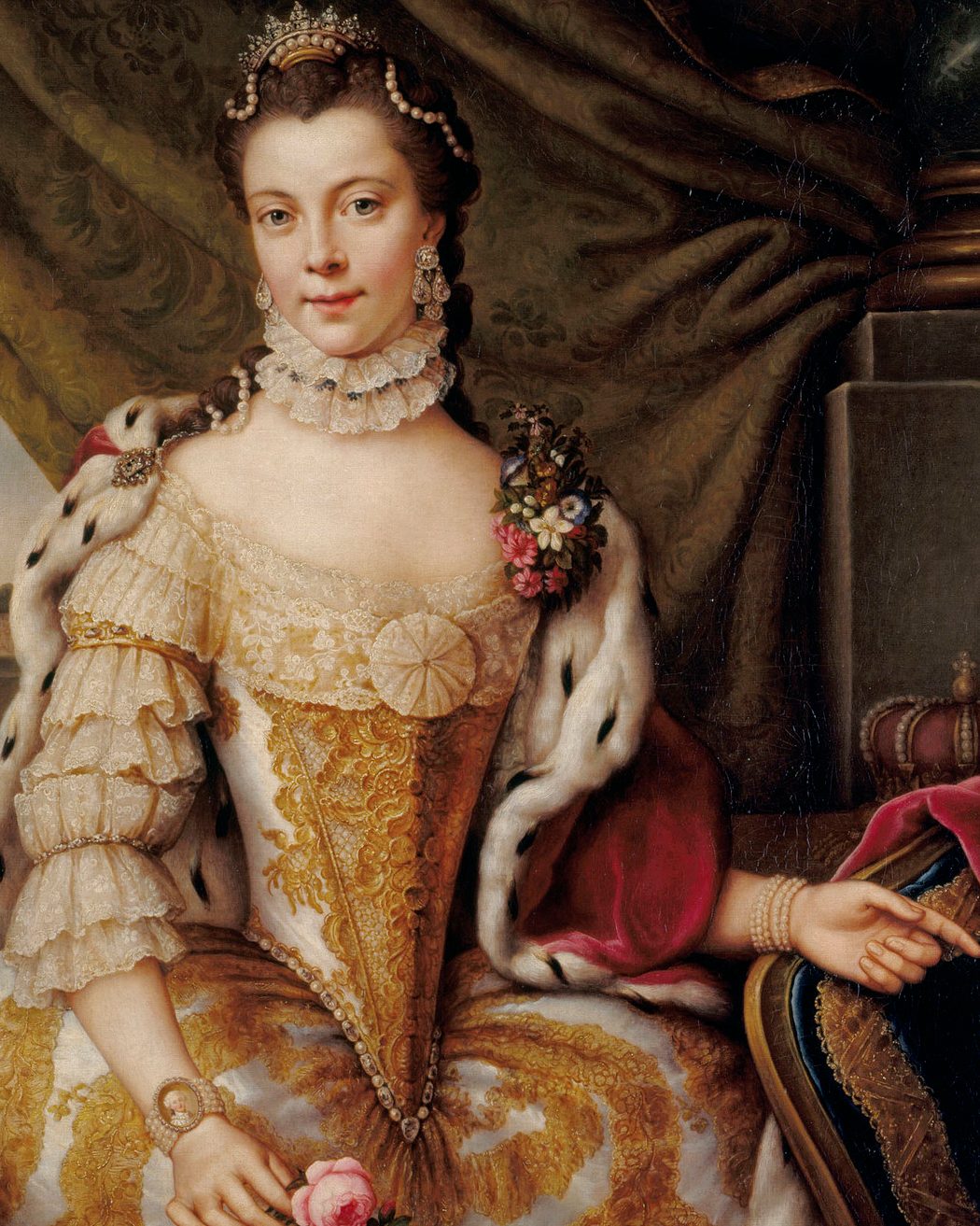 Portrait of Princess Sophie Charlotte of Mecklenburg-Strelitz (later Queen Charlotte) by Johann Georg Ziesenis, c. 1761