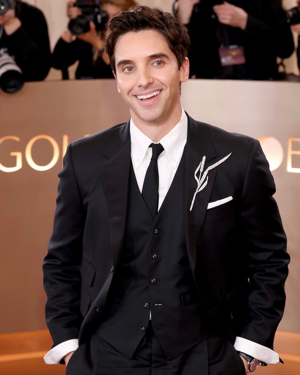 Hacks star Paul W. Downs Wore Boucheron Jewelry to the Golden Globes 2026