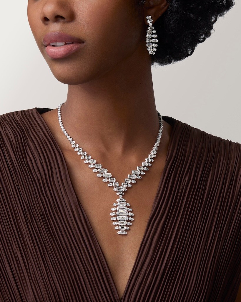 Model wearing Cartier High Jewelry