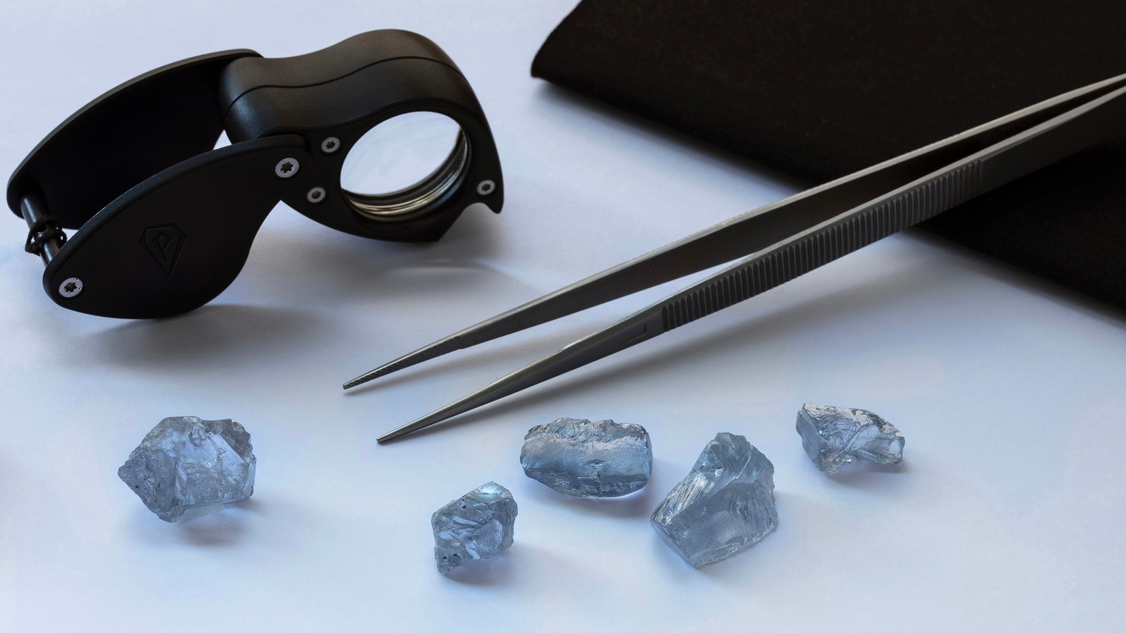 Petra Diamonds unearthed five high-quality, blue, type IIb diamonds from its Cullinan mine in South Africa in the span of one week in 2020. (Petra Diamonds)